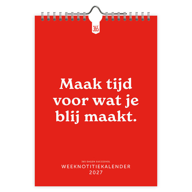 Comello 365 Dagen Succesvol Weeknotitiekalender 2027