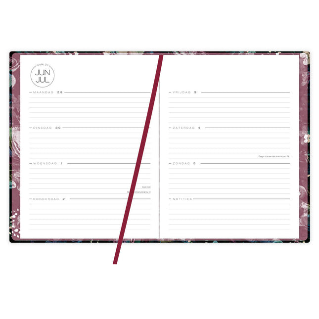 Comello Agenda groot Painted Flowers 2026