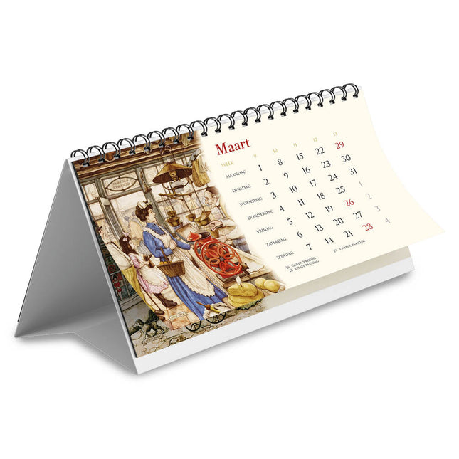 Comello Anton Pieck Desk Kalender 2027 In de Bakkerij