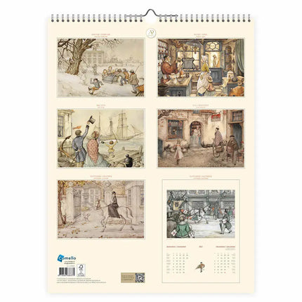 Comello Anton Pieck Kalender 2027 Groot Hoge Hoeden