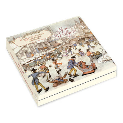 Comello Anton Pieck Kerstkaarten Kerstliedjes 10 Stuks