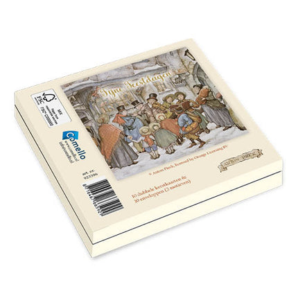 Comello Anton Pieck Kerstkaarten Kerstliedjes 10 Stuks