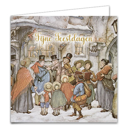 Comello Anton Pieck Kerstkaarten Kerstliedjes 10 Stuks