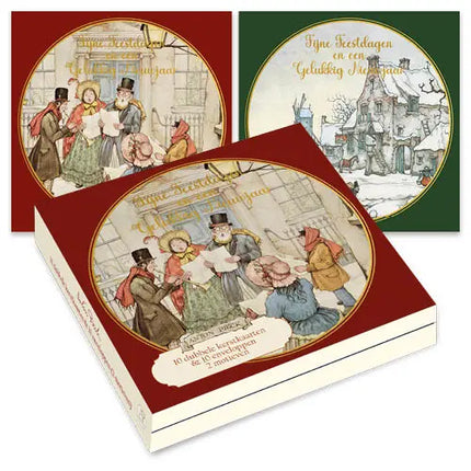 Comello Anton Pieck Kerstkaarten - Kerstzang - Winters