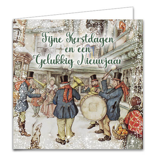 Comello Anton Pieck Kerstkaarten Winkelend Echtpaar