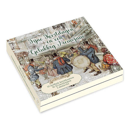 Comello Anton Pieck Kerstkaarten Winkelend Echtpaar