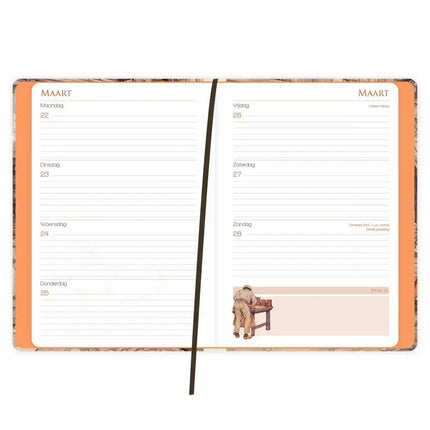 Comello Anton Pieck weekagenda 2027 Bakkerij