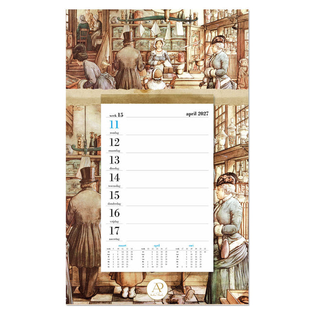 Comello Anton Pieck Weeknotitie op schild 2027 Bakkerij
