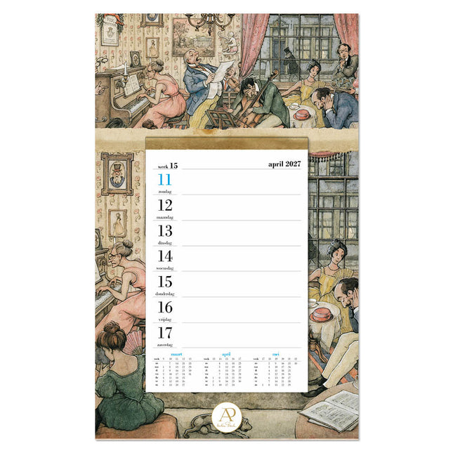 Comello Anton Pieck Weeknotitie op schild 2027 Muzikanten