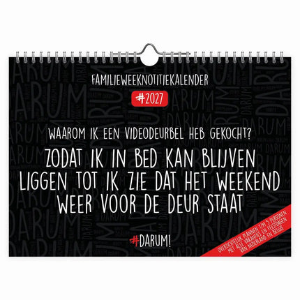 Comello Darum FamilieWEEKnotitie Kalender 2027