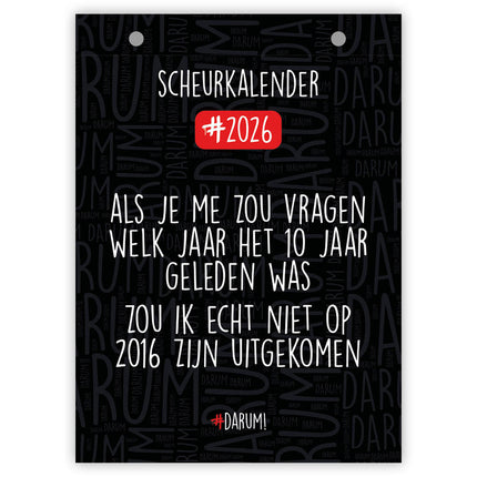 Comello Darum Scheurkalender 2026