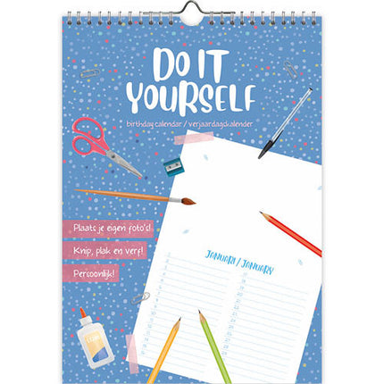 Comello Do it yourself A4 Verjaardagskalender