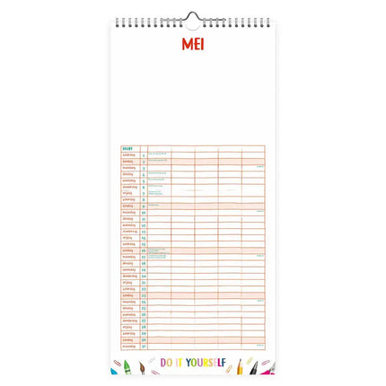 Comello Do it Yourself Familienotitiekalender 2027