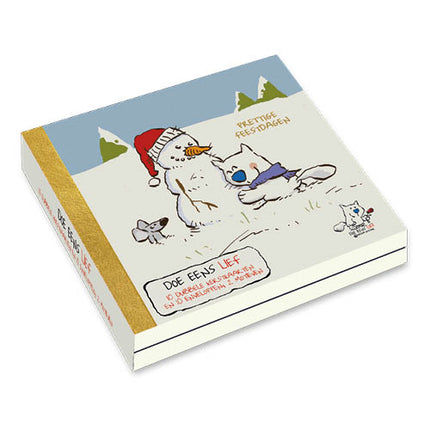 Comello Doe Eens Lief Kerstkaarten Sneeuwpop