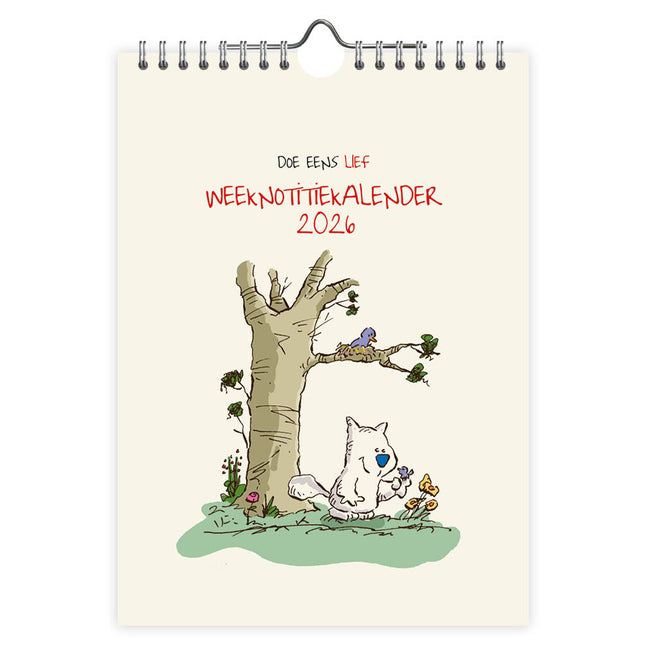 Comello Doe eens lief WEEKnotitiekalender 2026