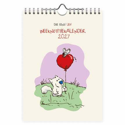 Comello Doe eens lief WEEKnotitiekalender 2027