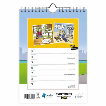 Comello Evert Kwok Weeknotitiekalender 2027 Pupillen