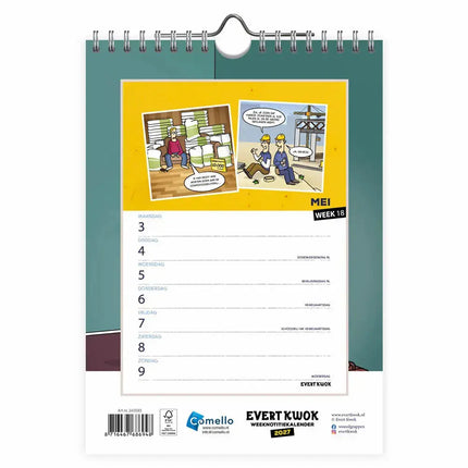 Comello Evert Kwok Weeknotitiekalender 2027 Stopverf