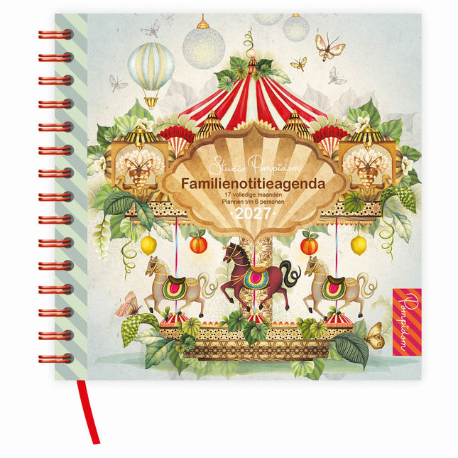 Comello Familie Notitieagenda 17-maands 2027 Carousel  6 Personen