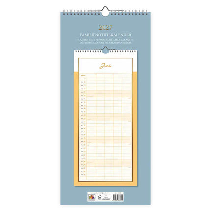 Comello Familienotitiekalender 2027 5 personen