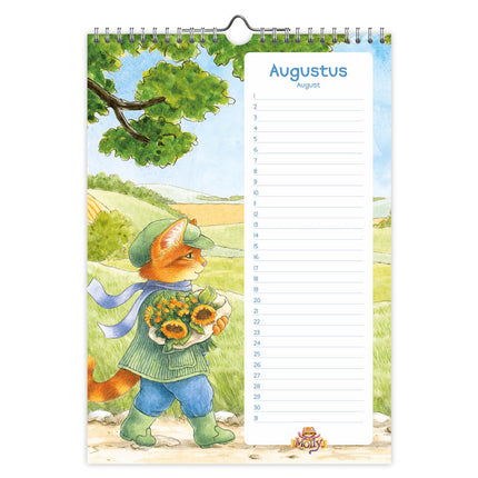 Comello Franciens Katten A4 Verjaardagskalender Mollie