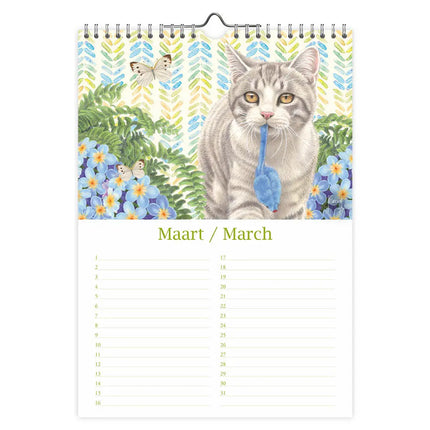 Comello Franciens Katten A4 Verjaardagskalender Saartje