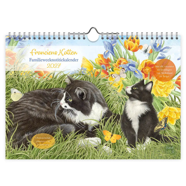 Comello Franciens Katten Familie WEEKnotitiekalender 2027