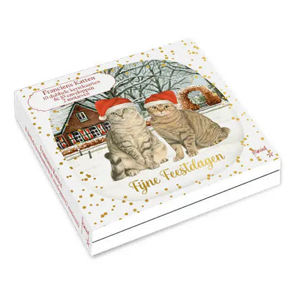 Comello Franciens Katten Kerstkaarten - Katten in de sneeuw – Jeroen