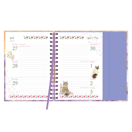 Comello Franciens Katten Spiraalagenda 2026 Merah
