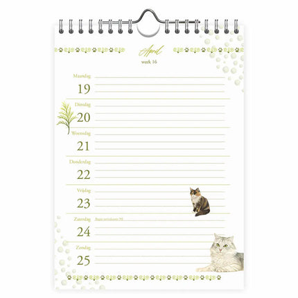Comello Franciens Katten Weeknotitiekalender 2027 Blitz