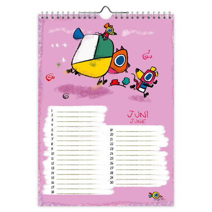Comello From the HeART (Willem Ritstier) A4 Verjaardagskalender