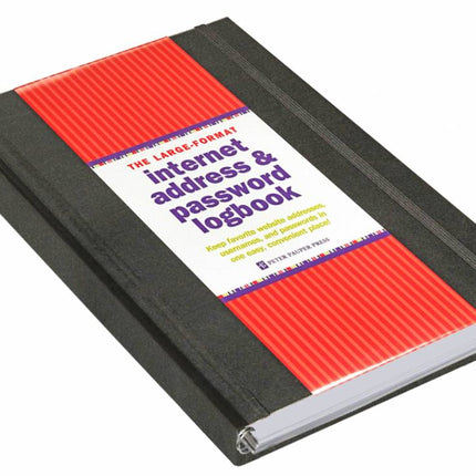 Comello Internet address & password logboek zwart groot