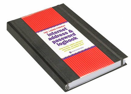 Comello Internet address & password logboek zwart groot