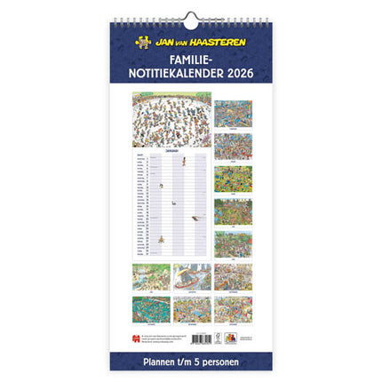 Comello Jan van Haasteren Familienotitiekalender 2026