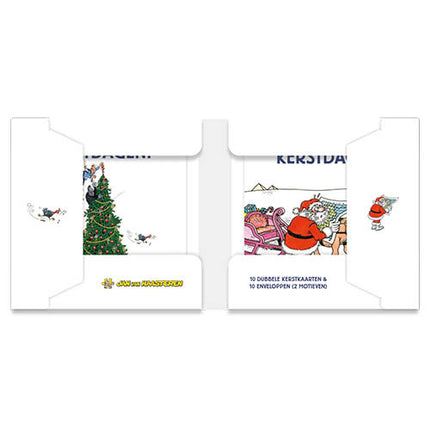 Comello Jan van Haasteren Kerstkaarten Optuigen 10 Stuks