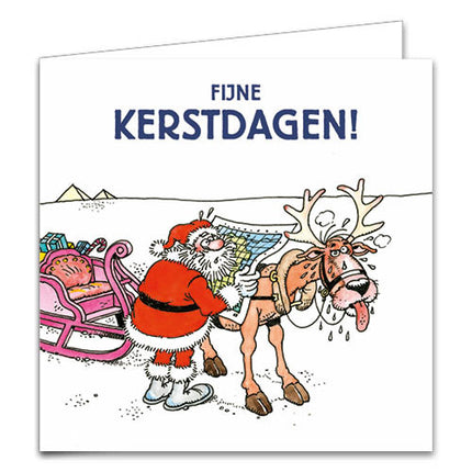 Comello Jan van Haasteren Kerstkaarten Optuigen 10 Stuks