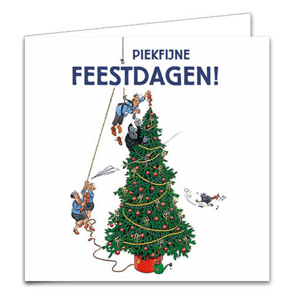 Comello Jan van Haasteren Kerstkaarten Optuigen 10 Stuks