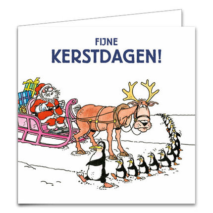 Comello Jan van Haasteren Kerstkaarten Schoorsteen 10 Stuks