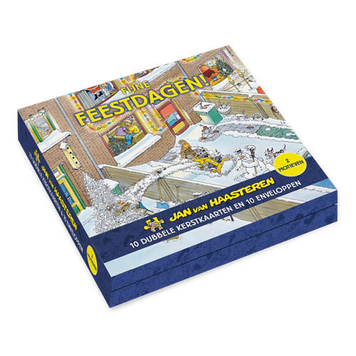 Comello Jan van Haasteren Kerstkaarten Sleeën 10 Stuks