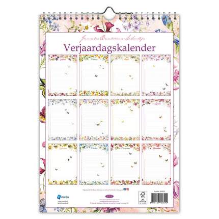 Comello Janneke Brinkman A4 Verjaardagskalender Voorjaar