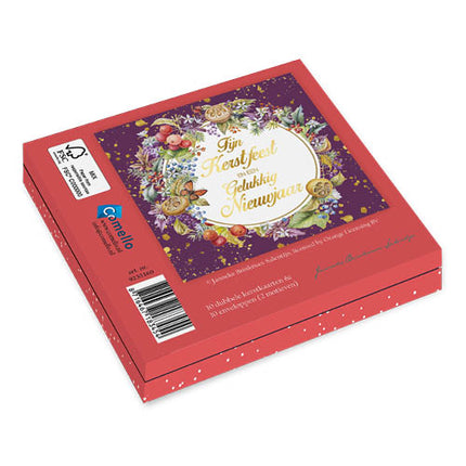 Comello Janneke Brinkman Kerstkaarten Bloemenkrans