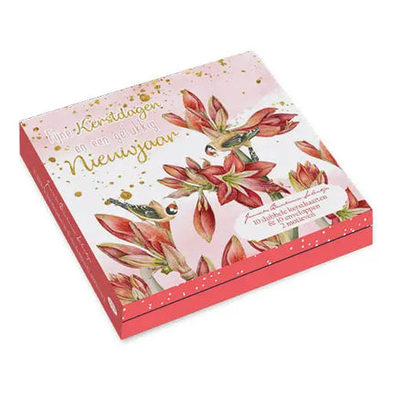 Comello Janneke Brinkman Kerstkaarten - Strik – Amaryllis