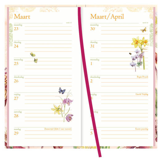 Comello Janneke Brinkman Lady-Agenda 2026 Orchidee