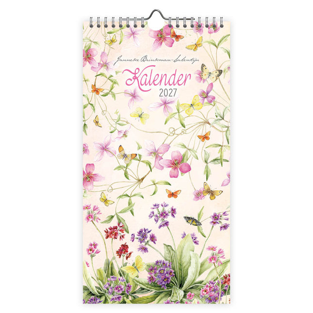Comello Janneke Brinkman Maandnotitiekalender 2027 Clematis en Primula