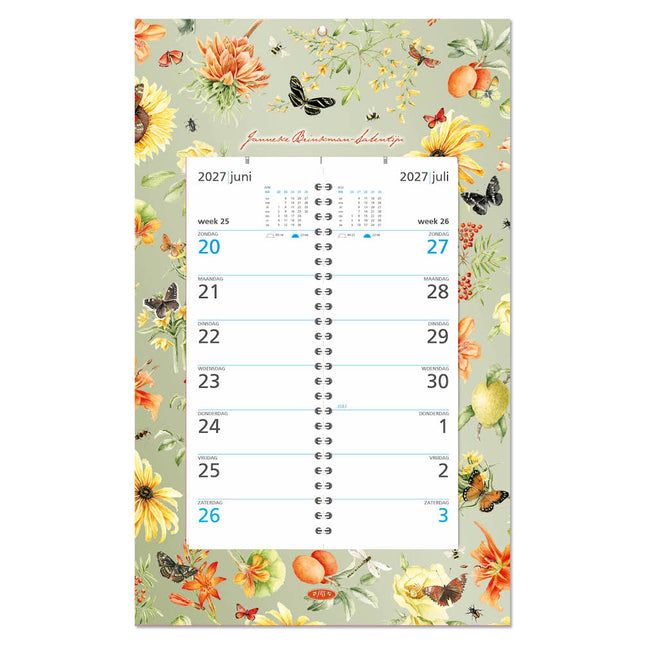 Comello Janneke Brinkman Omlegweek (op schild) 2027 Gele Bloemen