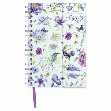 Comello Janneke Brinkman Spiraalagenda 2027 Blauwe Bloemen