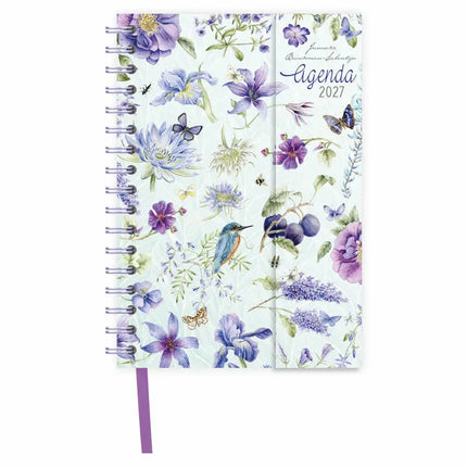 Comello Janneke Brinkman Spiraalagenda 2027 Blauwe Bloemen