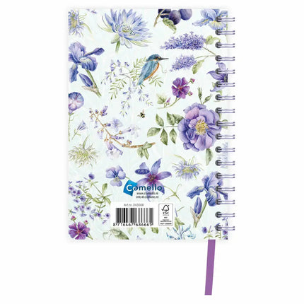 Comello Janneke Brinkman Spiraalagenda 2027 Blauwe Bloemen