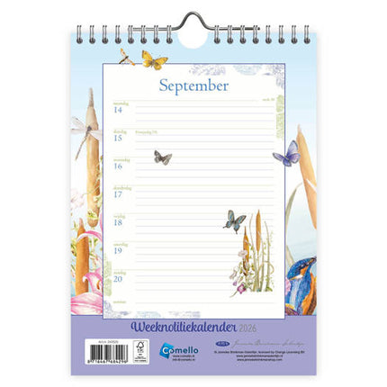 Comello Janneke Brinkman Weeknotitiekalender 2026 IJsvogel