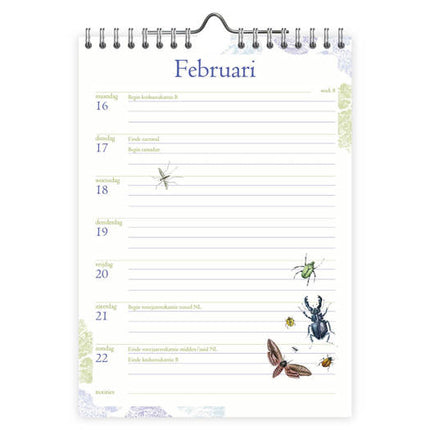 Comello Janneke Brinkman Weeknotitiekalender 2026 Orchidee
